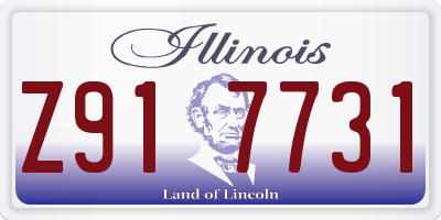 IL license plate Z917731