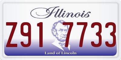 IL license plate Z917733