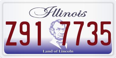 IL license plate Z917735