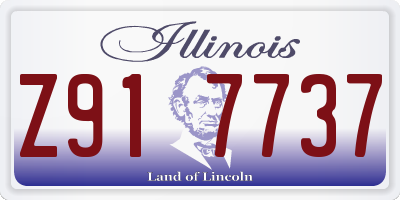 IL license plate Z917737