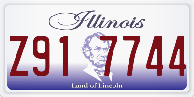 IL license plate Z917744