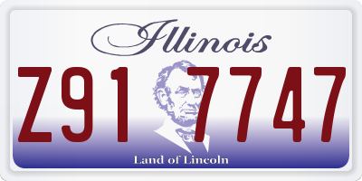 IL license plate Z917747