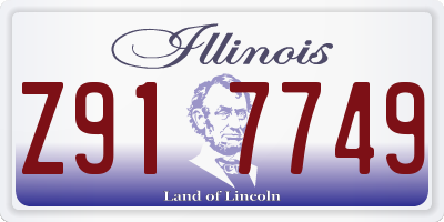 IL license plate Z917749