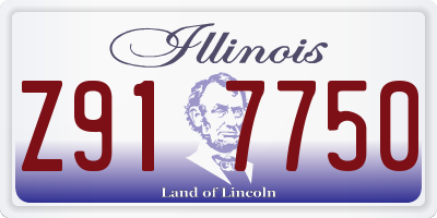IL license plate Z917750