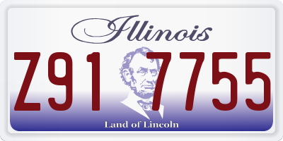 IL license plate Z917755