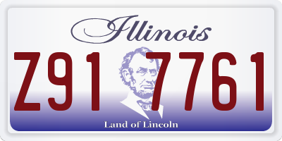 IL license plate Z917761