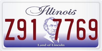 IL license plate Z917769