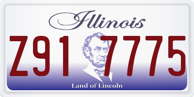 IL license plate Z917775