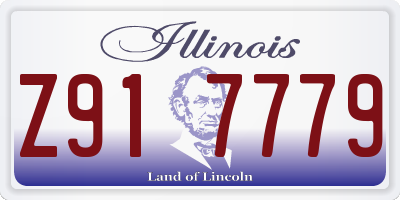IL license plate Z917779