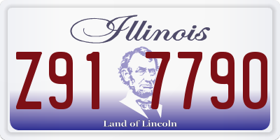 IL license plate Z917790