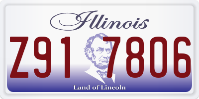 IL license plate Z917806