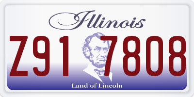 IL license plate Z917808