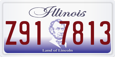 IL license plate Z917813