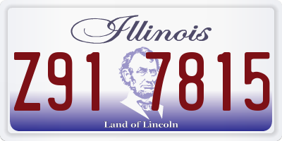IL license plate Z917815