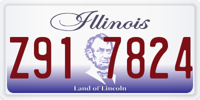 IL license plate Z917824