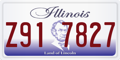 IL license plate Z917827