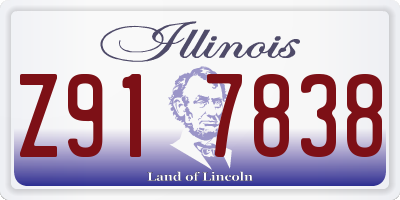 IL license plate Z917838