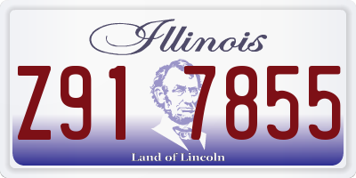 IL license plate Z917855