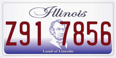 IL license plate Z917856
