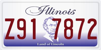 IL license plate Z917872