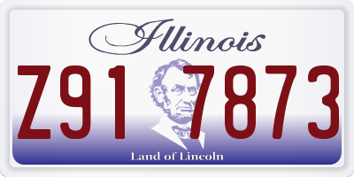 IL license plate Z917873