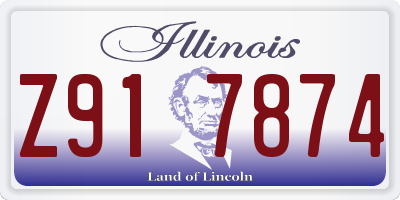 IL license plate Z917874