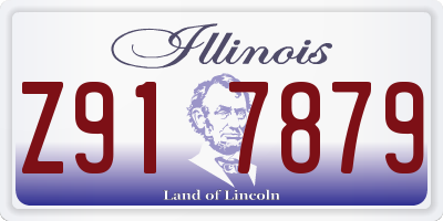 IL license plate Z917879