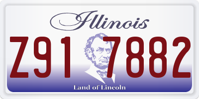 IL license plate Z917882