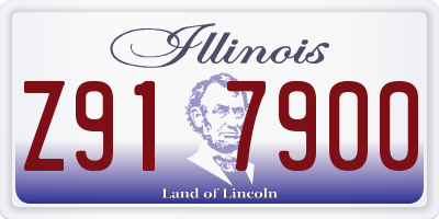 IL license plate Z917900