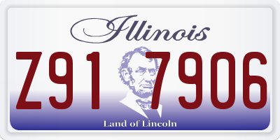 IL license plate Z917906