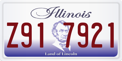 IL license plate Z917921