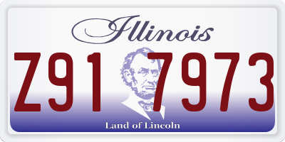 IL license plate Z917973