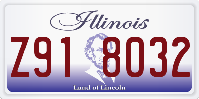 IL license plate Z918032