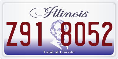 IL license plate Z918052