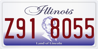 IL license plate Z918055