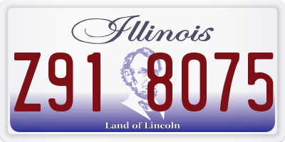 IL license plate Z918075