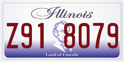 IL license plate Z918079