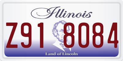 IL license plate Z918084