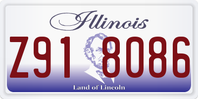 IL license plate Z918086