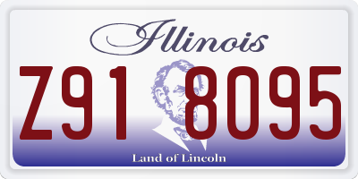 IL license plate Z918095