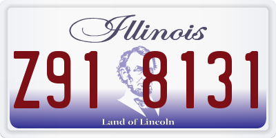 IL license plate Z918131