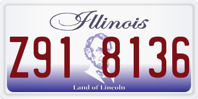 IL license plate Z918136