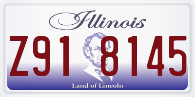 IL license plate Z918145