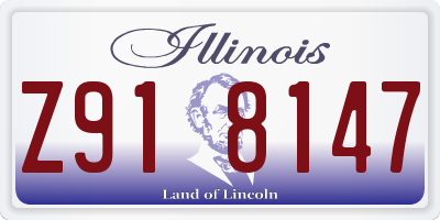 IL license plate Z918147