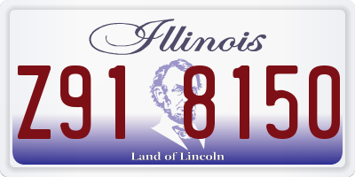 IL license plate Z918150