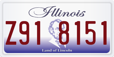 IL license plate Z918151