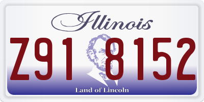 IL license plate Z918152