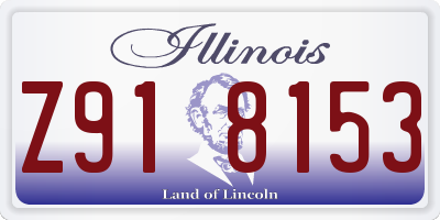 IL license plate Z918153