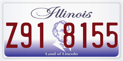IL license plate Z918155