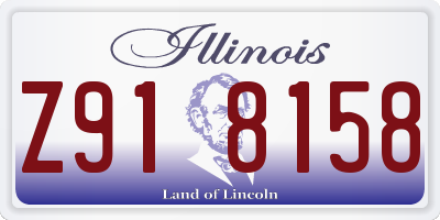 IL license plate Z918158